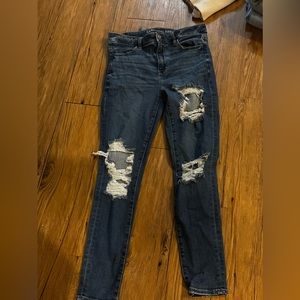 Dark blue American Eagle Jeans in a size 10